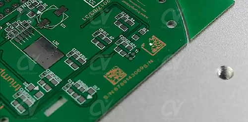 PCB二維碼激光打標(biāo)展示